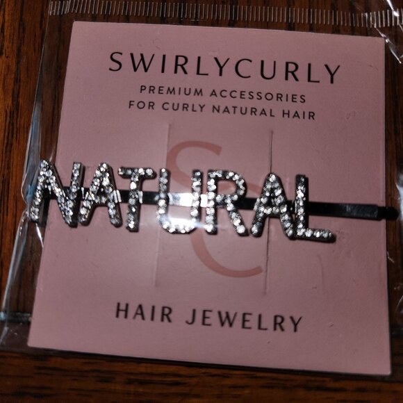 SwirlyCurly Rhinestone Hair Jewelry - Picture 1 of 1